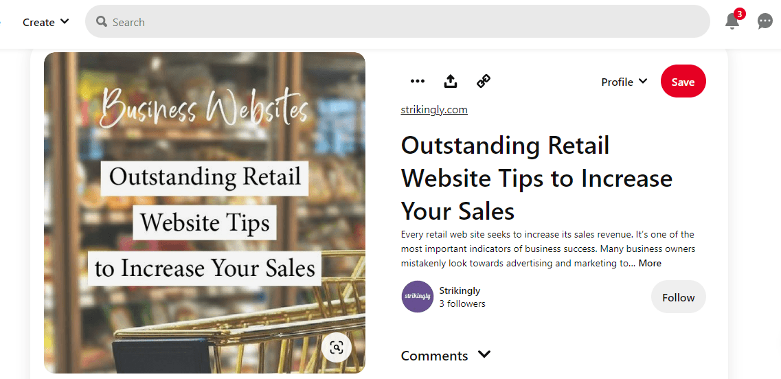strikingly’s Pinterest post strikingly’s Pinterest post